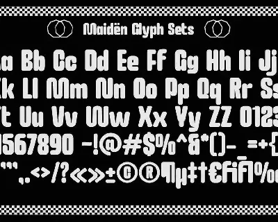 Maiden font