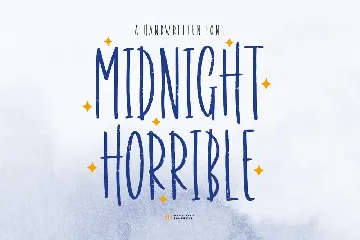 Midnight Horrible| A Handwritten Font