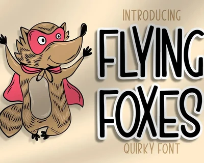 Flying Foxes font