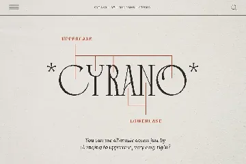 Cyrano - Modern Display Font