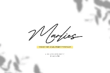 Marlies Monoline Signature font