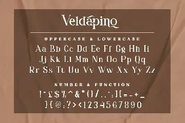 Veldapino font