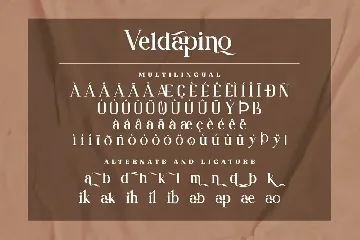 Veldapino font