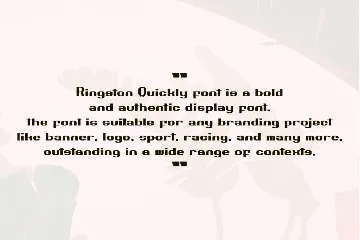 Ringston Quickly font