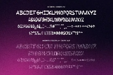 Moreli Display font