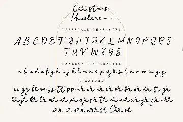 Christmas Monoline font