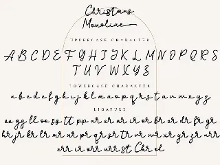 Christmas Monoline font