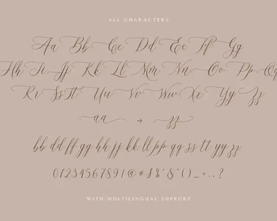 Hallmarks - Beautiful Calligraphy font