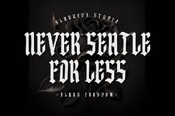 Black Freedom a Blackletter Font