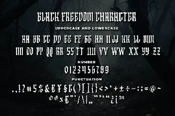 Black Freedom a Blackletter Font