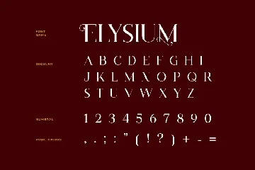 Elysium Luxury Serif Font