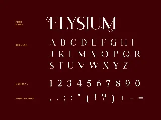 Elysium Luxury Serif Font