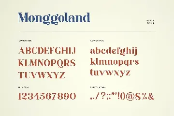 Monggoland Elegant Serif Font