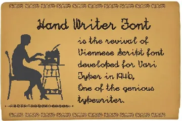 Hand Writer font