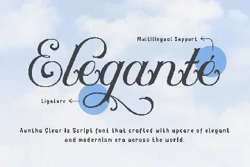 Auntha Clear | Script Font