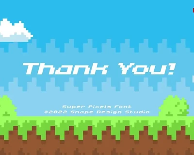 Super Pixels - Pixel Font