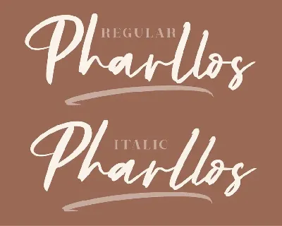 Pharllos Signature Script font