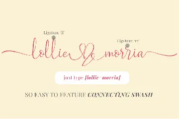 Lollie Morrie - A Wedding Font