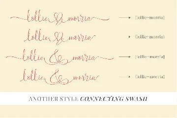 Lollie Morrie - A Wedding Font