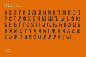 Wornas font