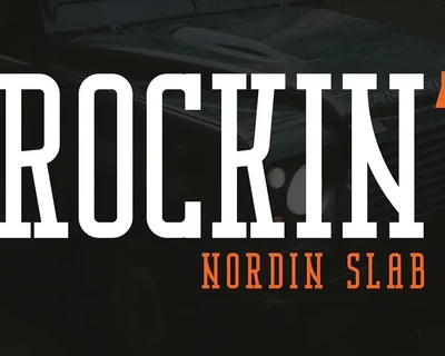 Nordin Slab - Condensed Slab Serif Font
