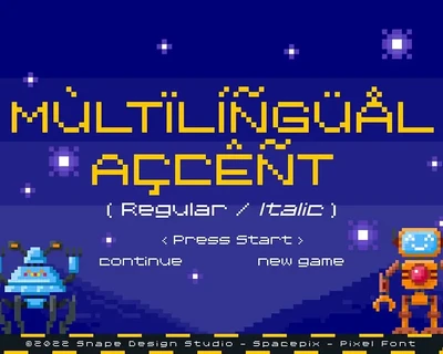 Spacepix - Pixel Font