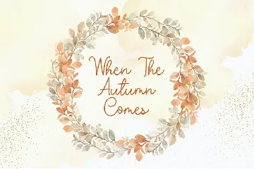 Pear Leaves - Autumn Script Font