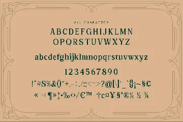 Ortuseha Classic Typeface Font