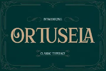 Ortuseha Classic Typeface Font