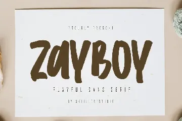 Zayboy - Playful Sans Serif Font