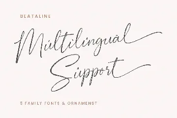 Bestaline - 5 Fonts & Ornaments