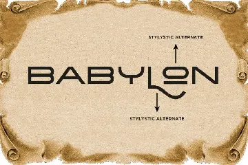 BABYLON font