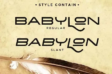 BABYLON font