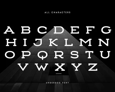 UNDERDOG - Modern Wide Slab Serif font