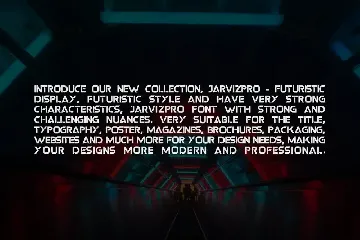 JarvisPro Futuristic Font