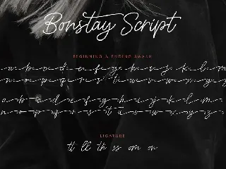 Bonstay - A Monoline Script Font