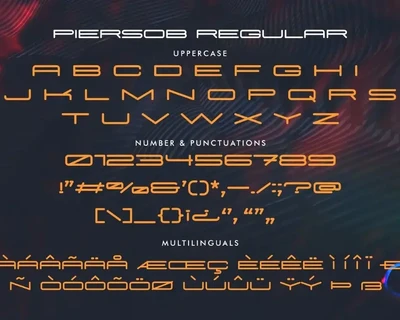 Piersob - Extended Display Sans Serif font