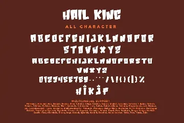 Hail King font