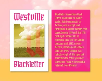Westville font