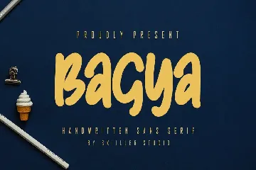 Bagya - Handwritten sans serif font