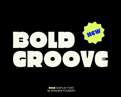 WTF Bold Groove font
