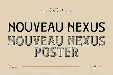 Nouveau Nexus - Vintage Display font