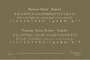 Nouveau Nexus - Vintage Display font