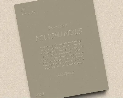 Nouveau Nexus - Vintage Display font