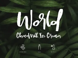 Chocomilk handmade font