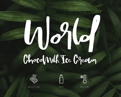 Chocomilk handmade font