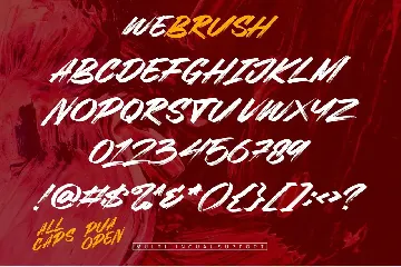 Webrush | Strong Brush Font