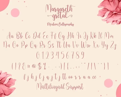 Margareth Gretal Script font