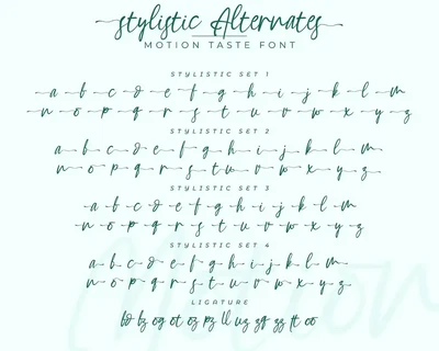 Motion Taste font