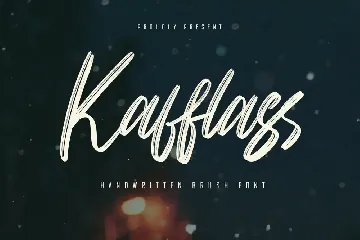 Kafflass -  Handwritten Brush Font